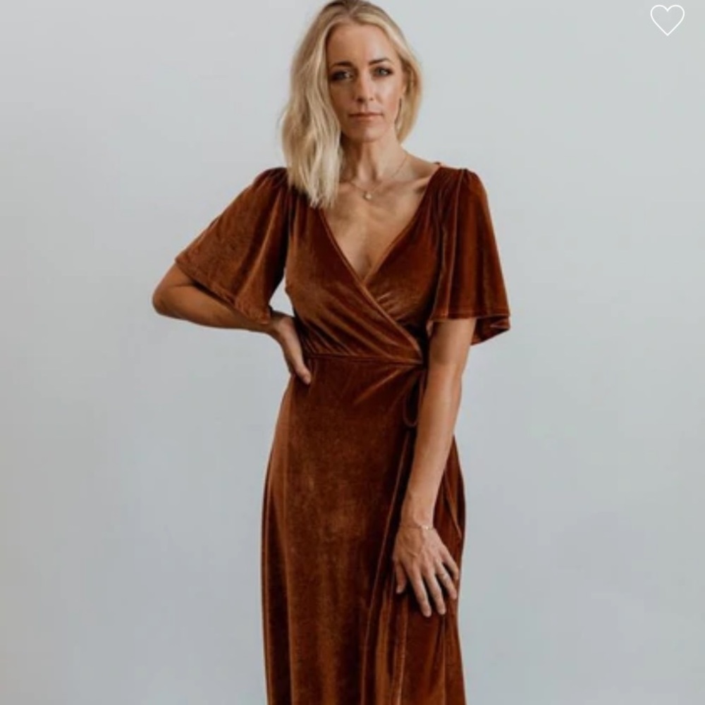 Baltic Born Meghan Wrap Velvet Dress